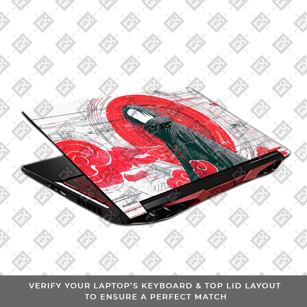 Itachi Uchiha Mark of the Akatsuki Acer Nitro 5 AN515 45, 55, 57 Laptop Skin