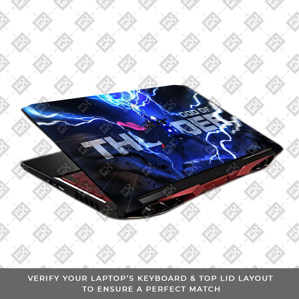 Thor God of Thunder Acer Nitro 5 AN515 45, 55, 57 Laptop Skin