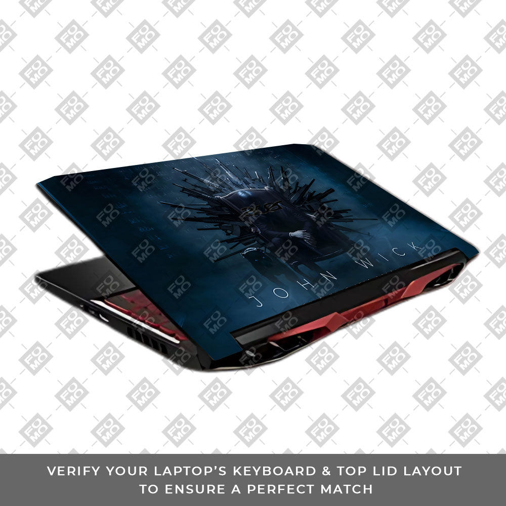 John Wick Assassin Acer Nitro 5 AN515 45, 55, 57 Laptop Skin