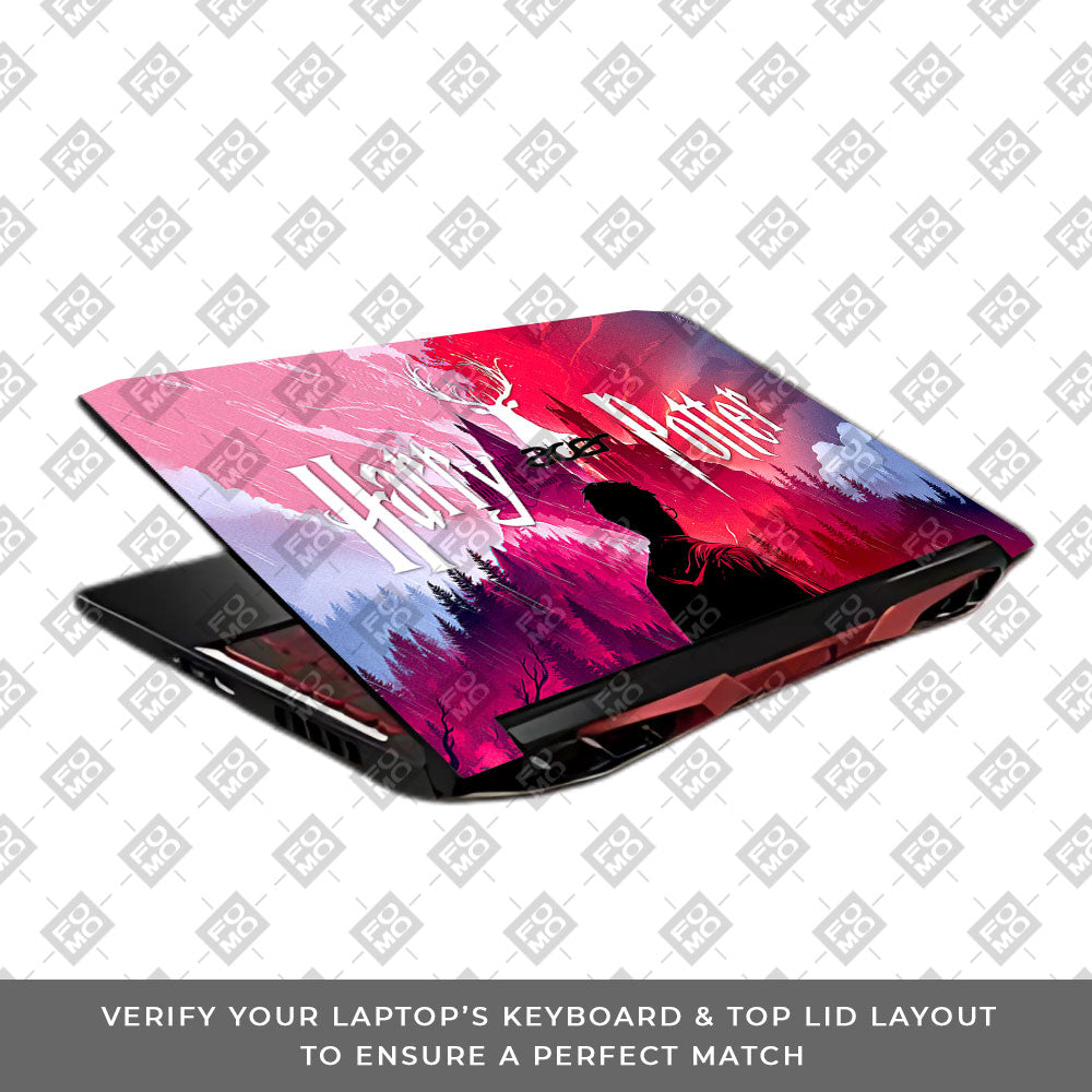 Harry Potter Magical Hogwarts Acer Nitro 5 AN515 45, 55, 57 Laptop Skin