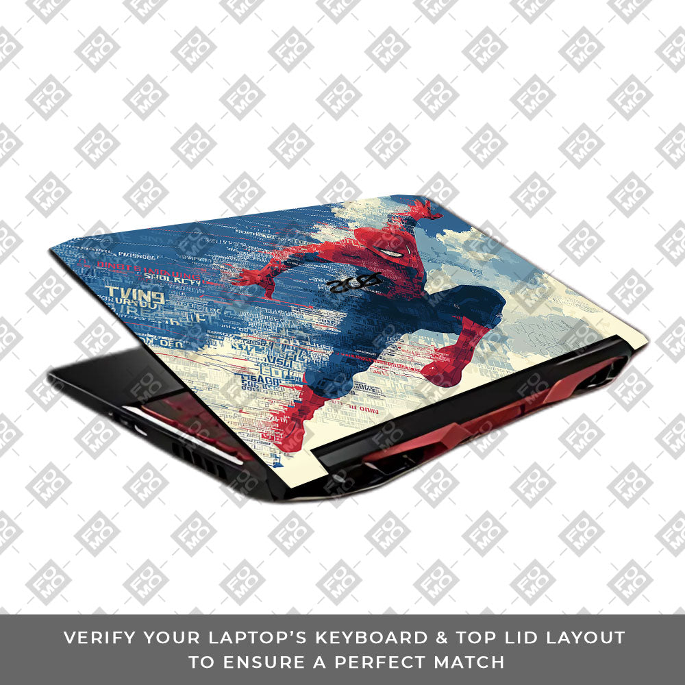 Spiderman Velocity Acer Nitro 5 AN515 45, 55, 57 Laptop Skin
