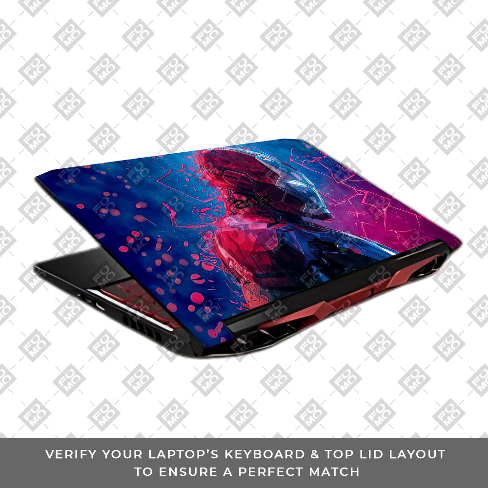 Iron Man Neon Tech Acer Nitro 5 AN515 45, 55, 57 Laptop Skin