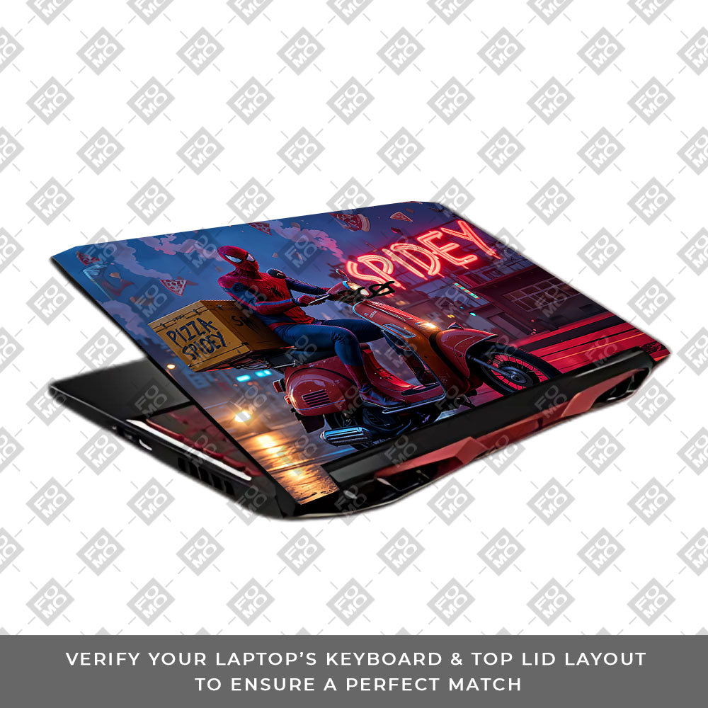 Pizza Spidey Acer Nitro 5 AN515 45, 55, 57 Laptop Skin