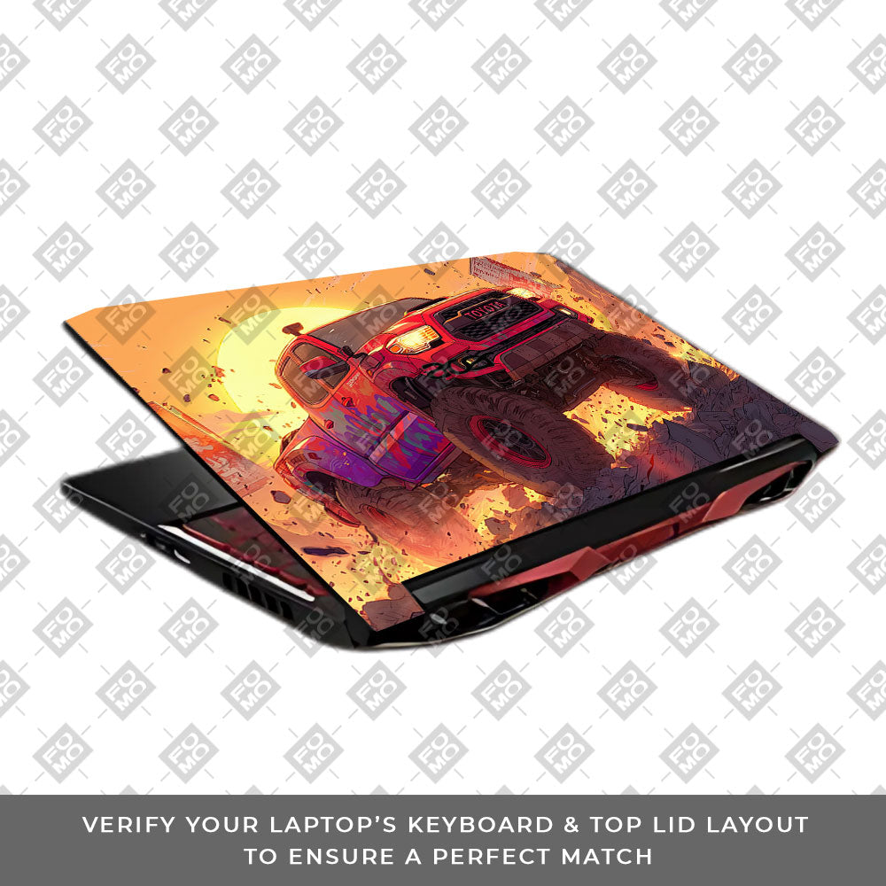 Toyota Off Road Beast Acer Nitro 5 AN515 45, 55, 57 Laptop Skin
