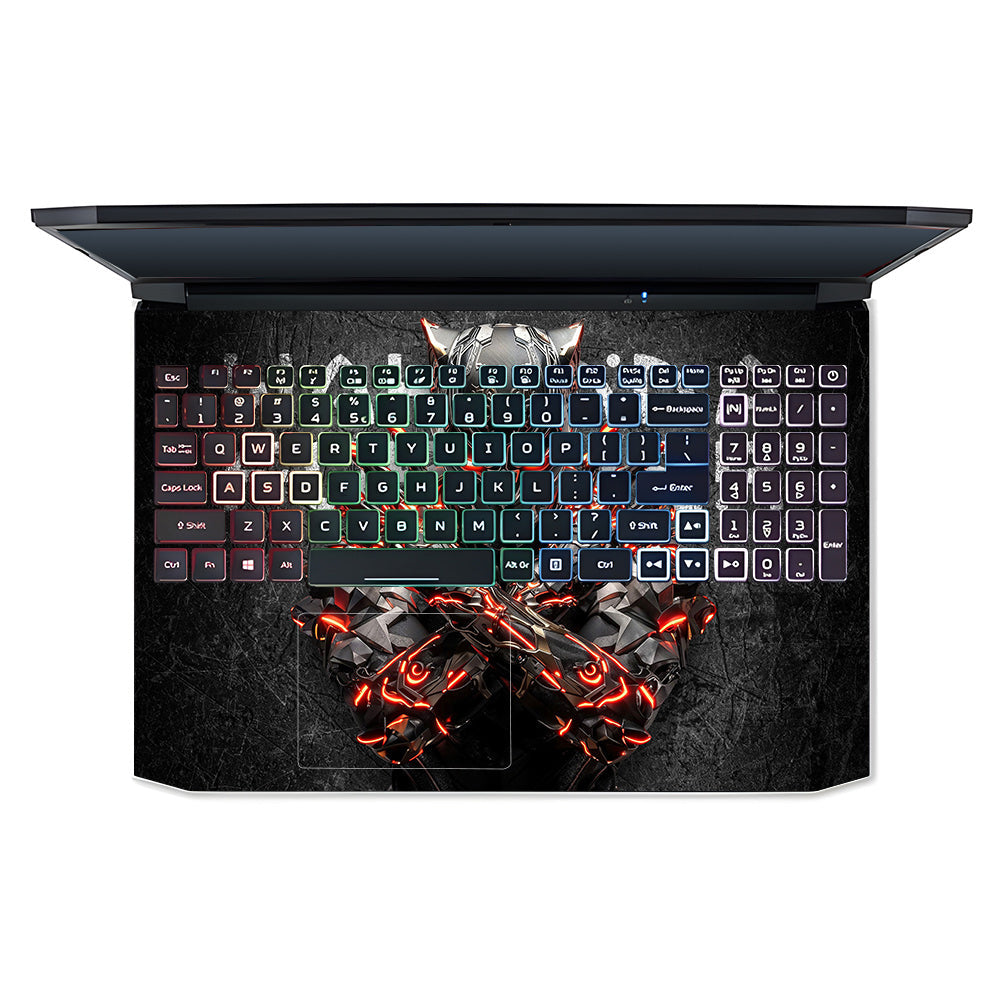 Black Panther Glowing Fury Acer Nitro 5 AN515 45, 55, 57 Laptop Skin