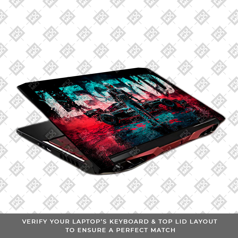 F1 Legend Racer Acer Nitro 5 AN515 45, 55, 57 Laptop Skin