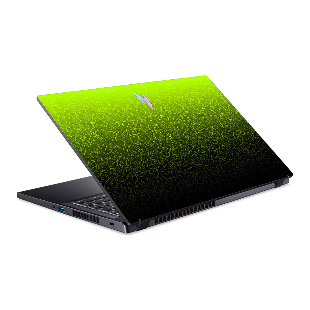 Lime Yellow to Black Gradient Acer Nitro V ANV15 51 55CA Laptop Skin