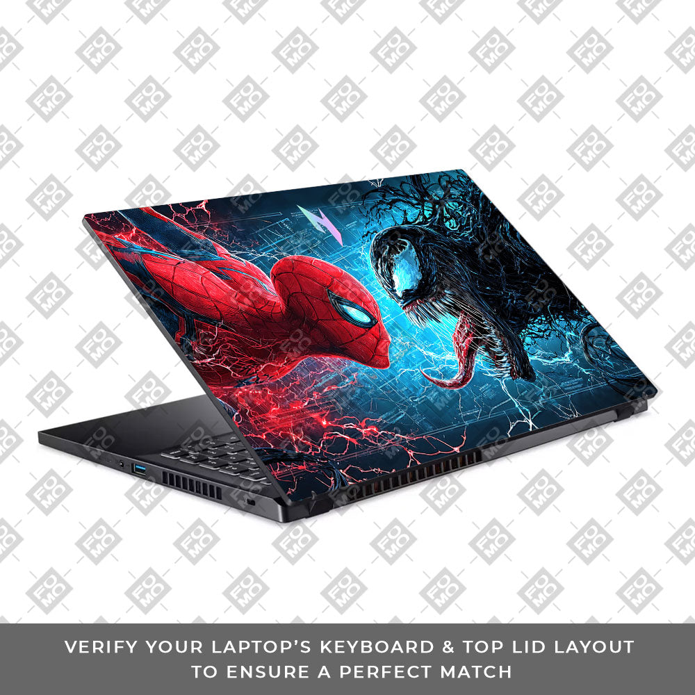 Spiderman vs Venom Showdown Acer Nitro V ANV15 51 55CA Laptop Skin