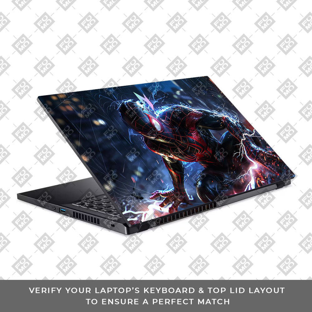 Miles Morales Shockwave Acer Nitro V ANV15 51 55CA 3D Laptop Skin