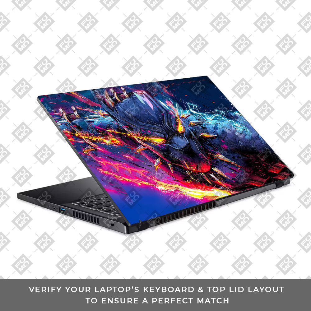 Vibranium Fury Wakandan Charge Acer Nitro V ANV15 51 55CA Laptop Skin