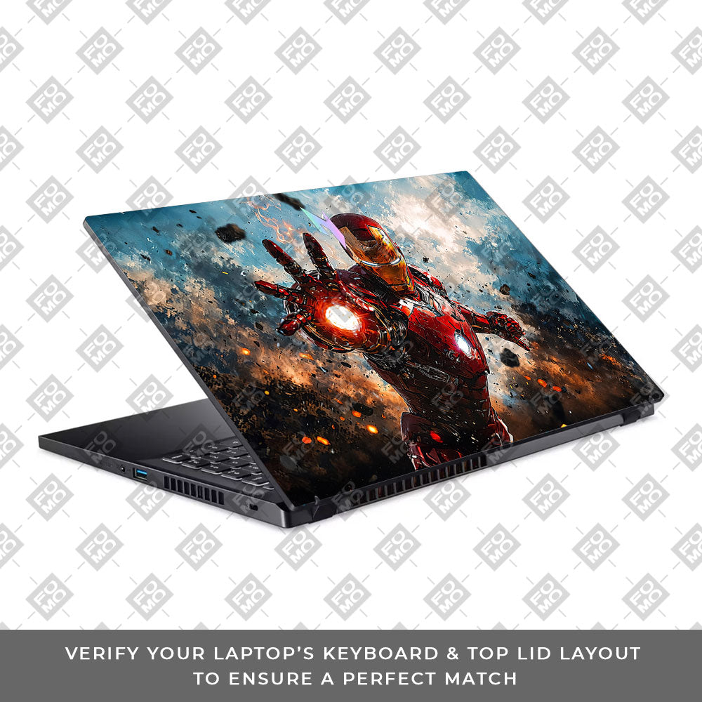 Iron Imapct The Arc Reactor Acer Nitro V ANV15 51 55CA Laptop Skin