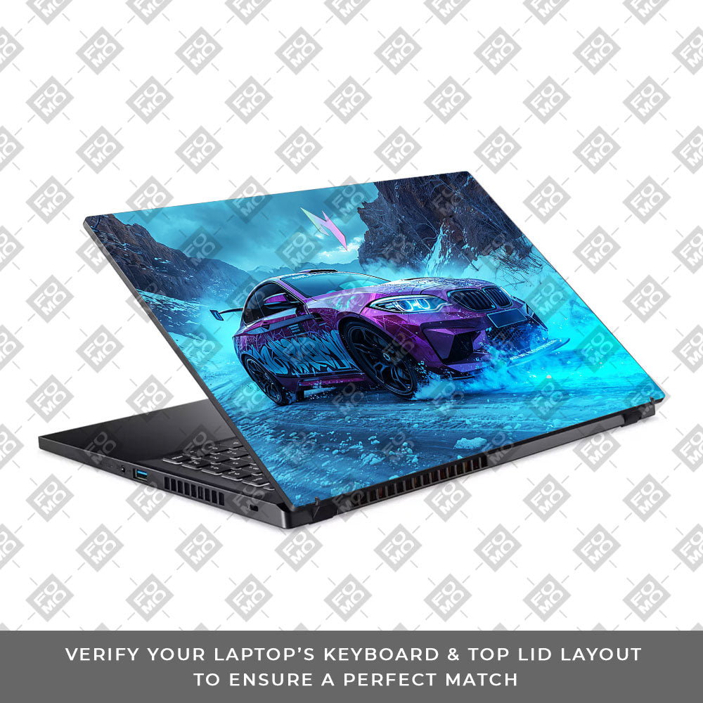 BMW Neon Drift Acer Nitro V ANV15 51 55CA Laptop Skin