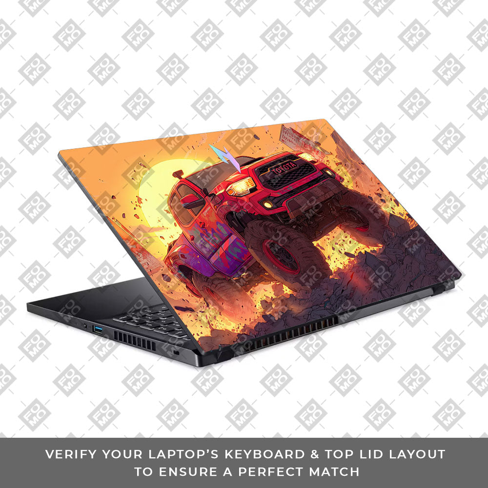 Toyota Off Road Beast Acer Nitro V ANV15 51 55CA Laptop Skin