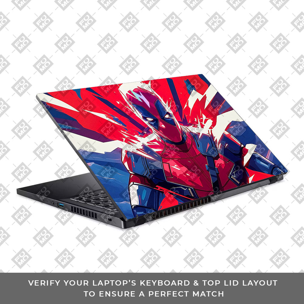 Deadpool Power Burst Acer Nitro V ANV15 51 55CA Laptop Skin