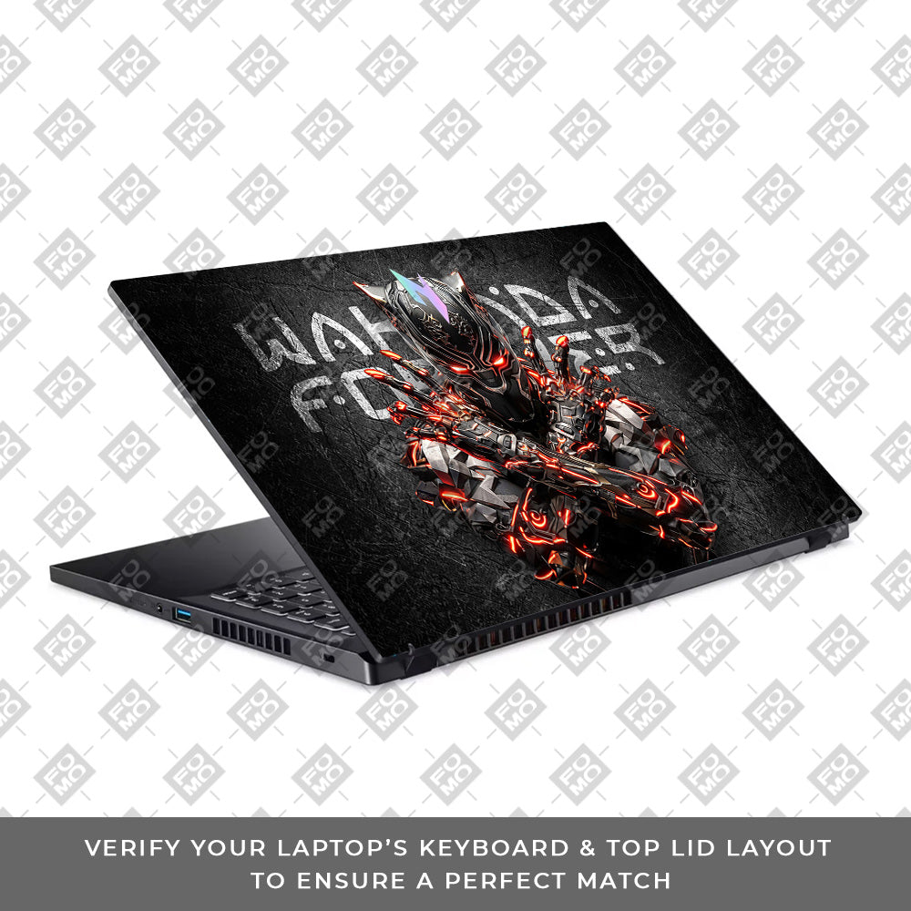 Black Panther Glowing Fury Acer Nitro V ANV15 51 55CA Laptop Skin