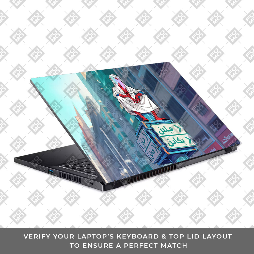 Arabian Spider Man Acer Nitro V ANV15 51 55CA Laptop Skin