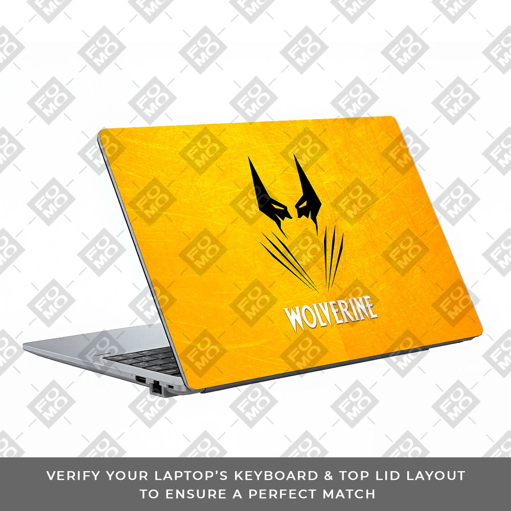 Wolverine with Yellow Background Asus ExpertBook P1503 Laptop Skin