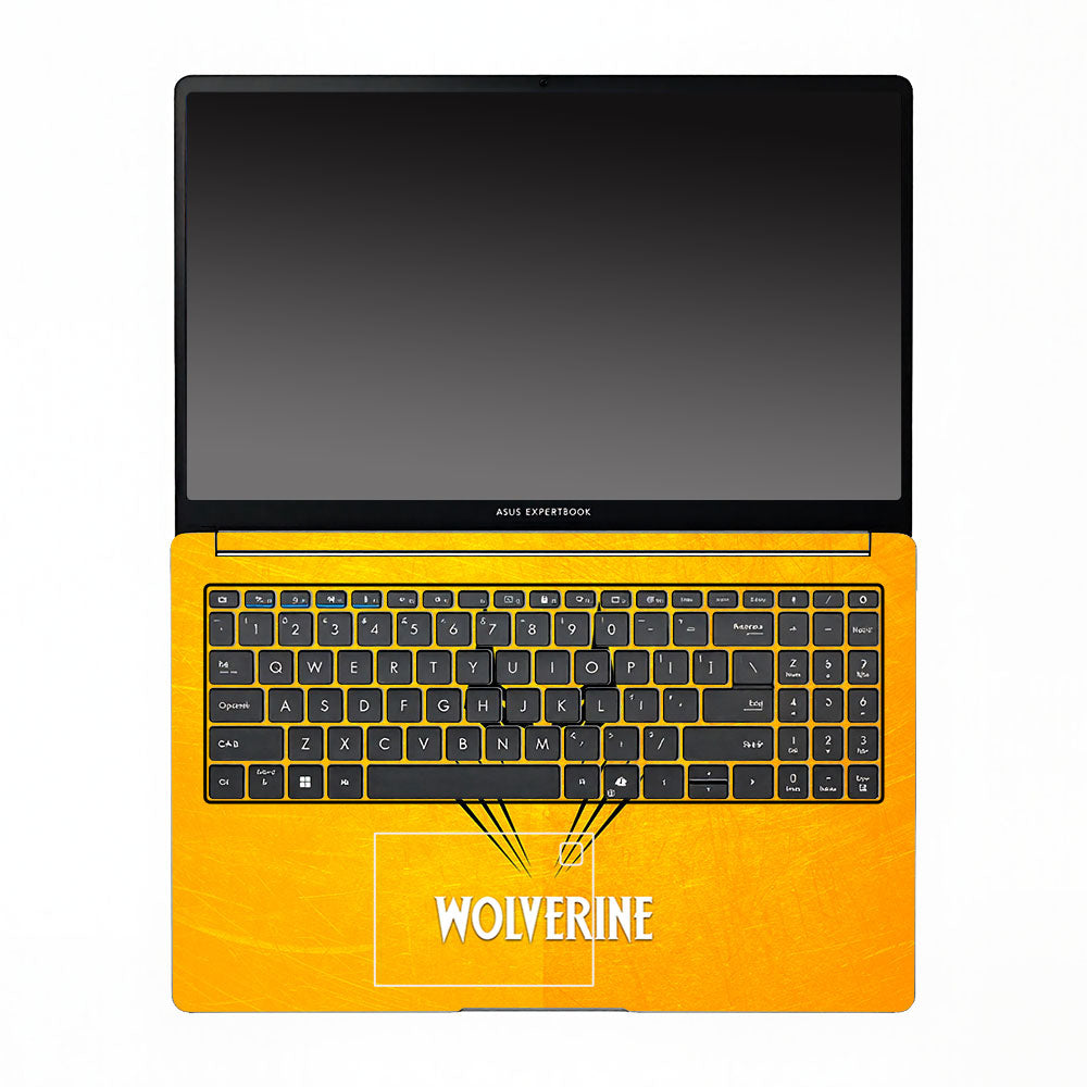 Wolverine with Yellow Background Asus ExpertBook P1503 Laptop Skin