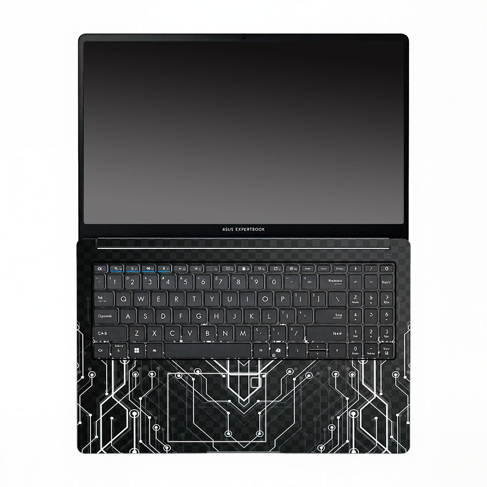 Black Digital Circuit Asus ExpertBook P1503 Laptop Skin
