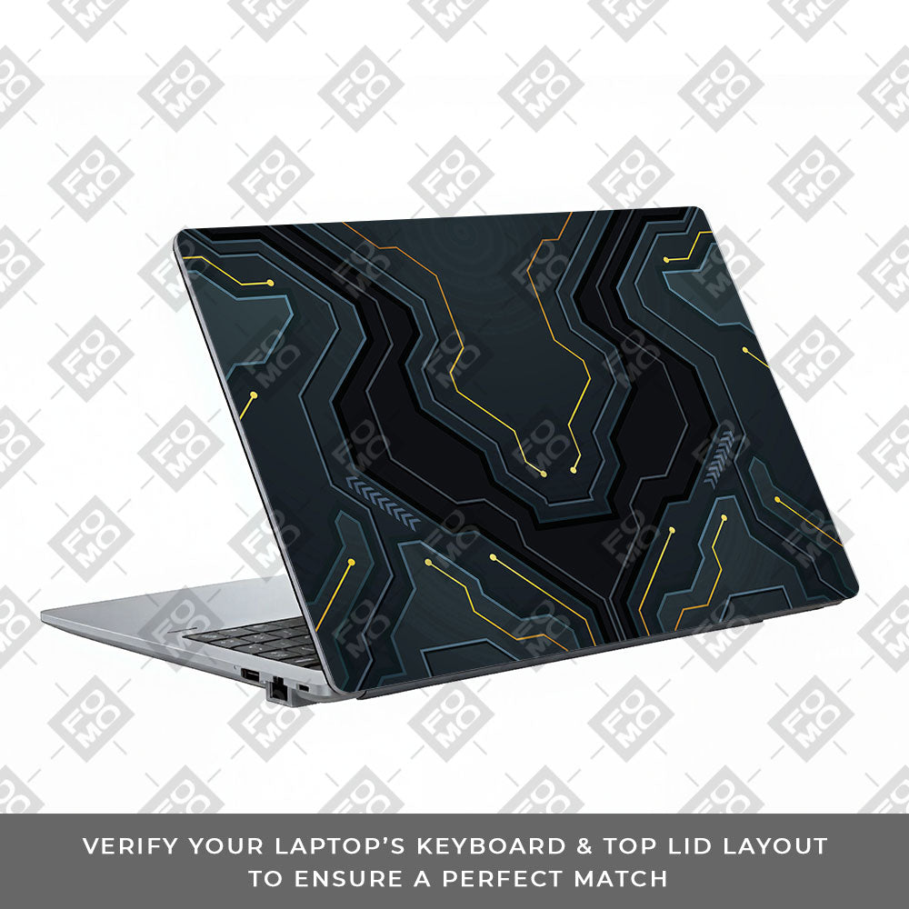 Futuristic Techno Asus ExpertBook P1503 Laptop Skin