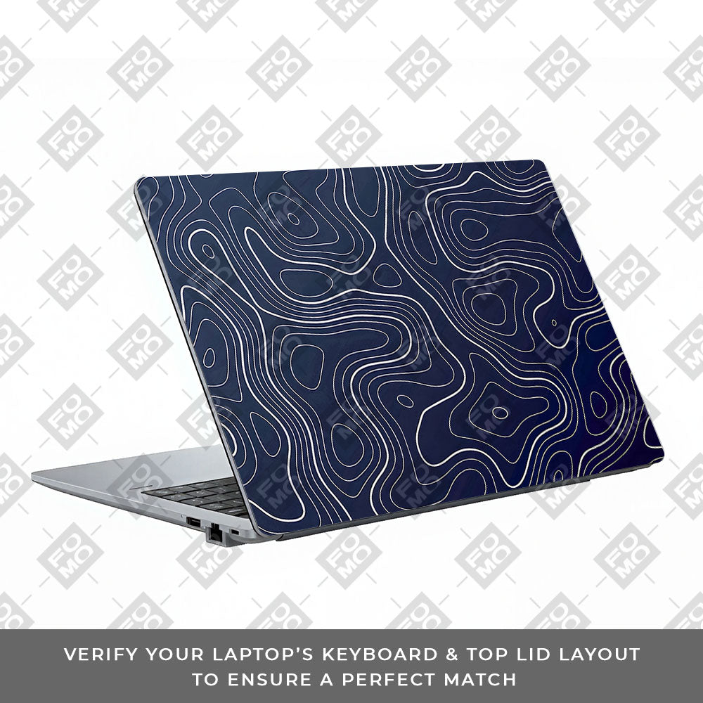 Fluid Lines Design Asus ExpertBook P1503 Laptop Skin