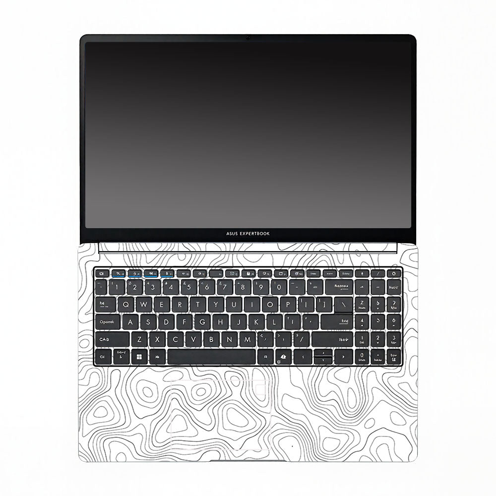 White Contour Design Asus ExpertBook P1503 Laptop Skin
