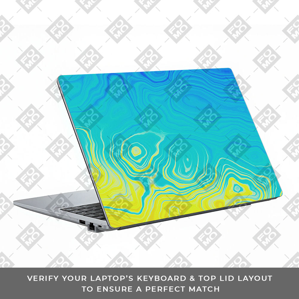 Ocean Gradient Waves Asus ExpertBook P1503 Laptop Skin