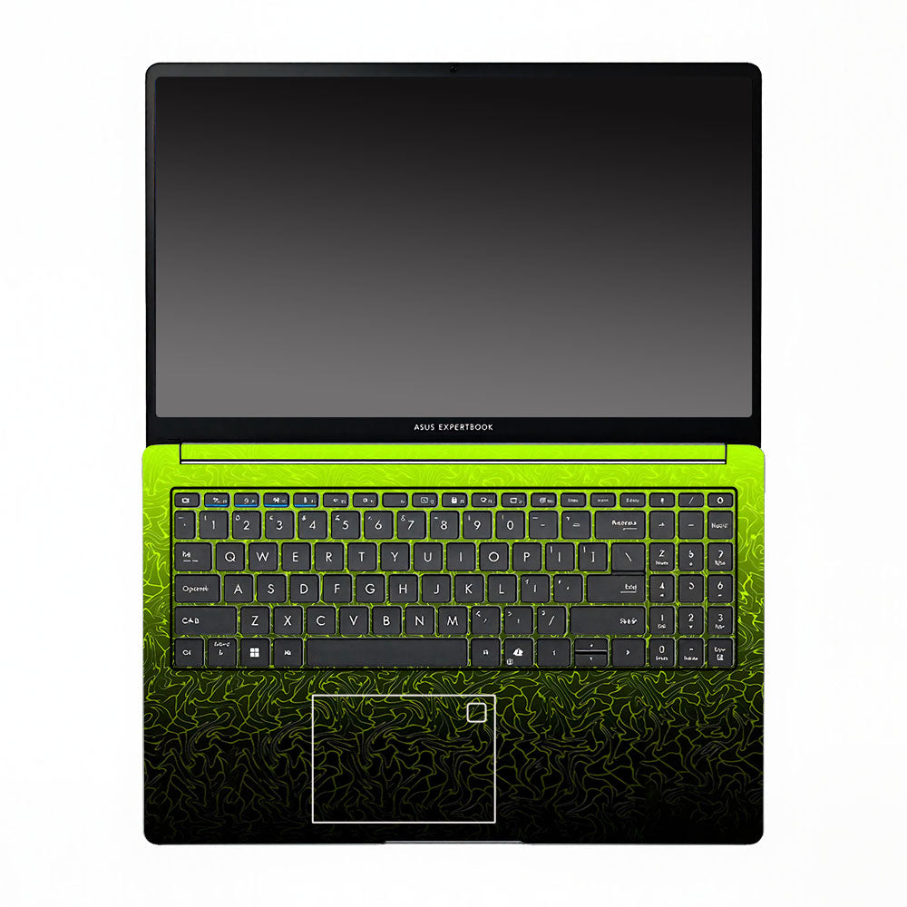 Lime Yellow to Black Gradient Asus ExpertBook P1503 Laptop Skin