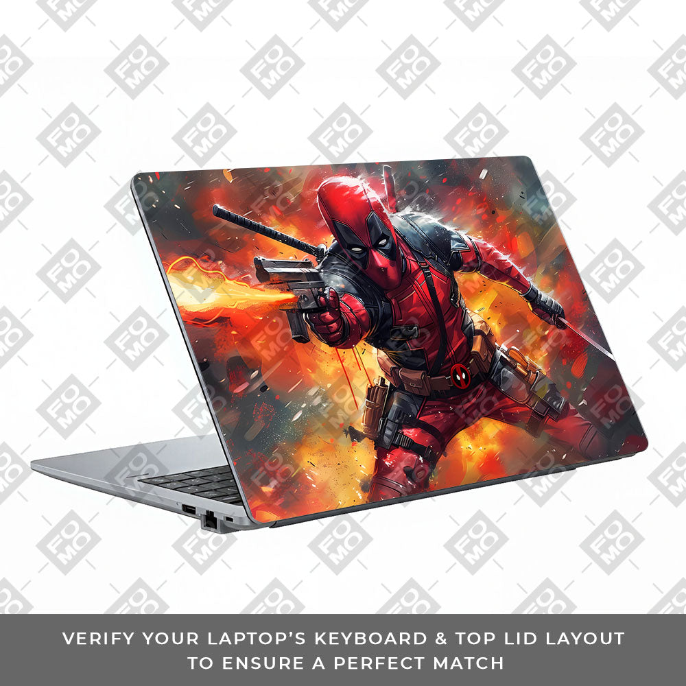 Deadpool in Action Asus ExpertBook P1503 Laptop Skin