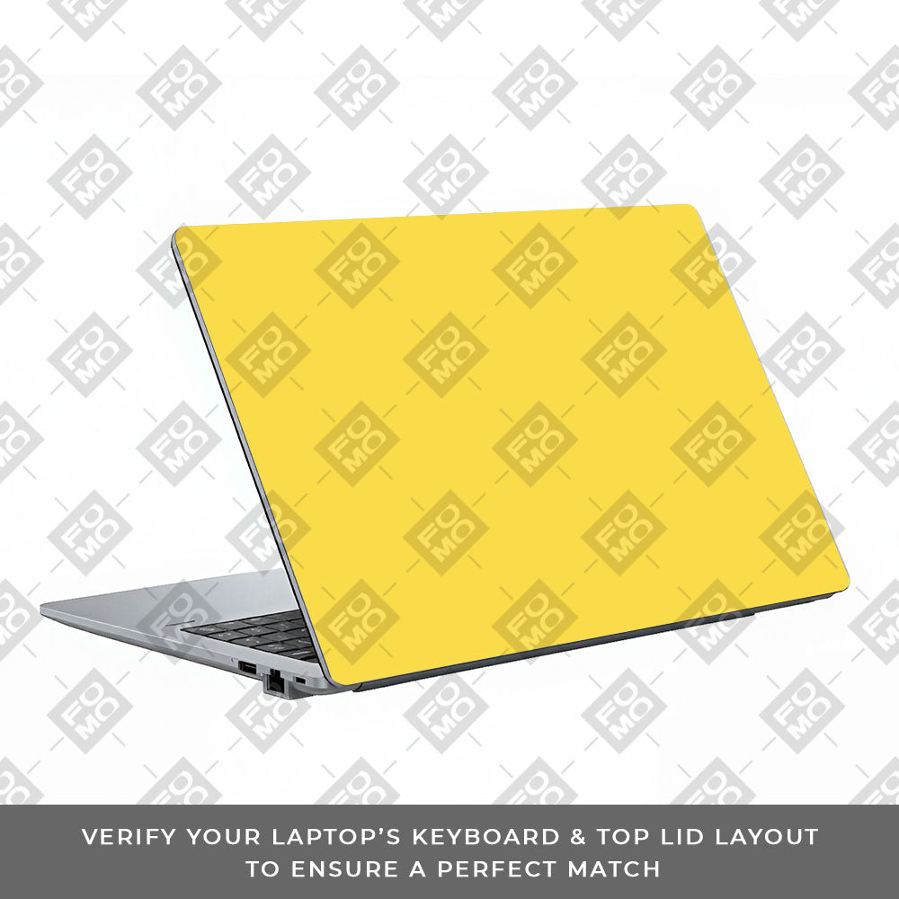 Textured Yellow Asus ExpertBook P1503 Laptop Skin