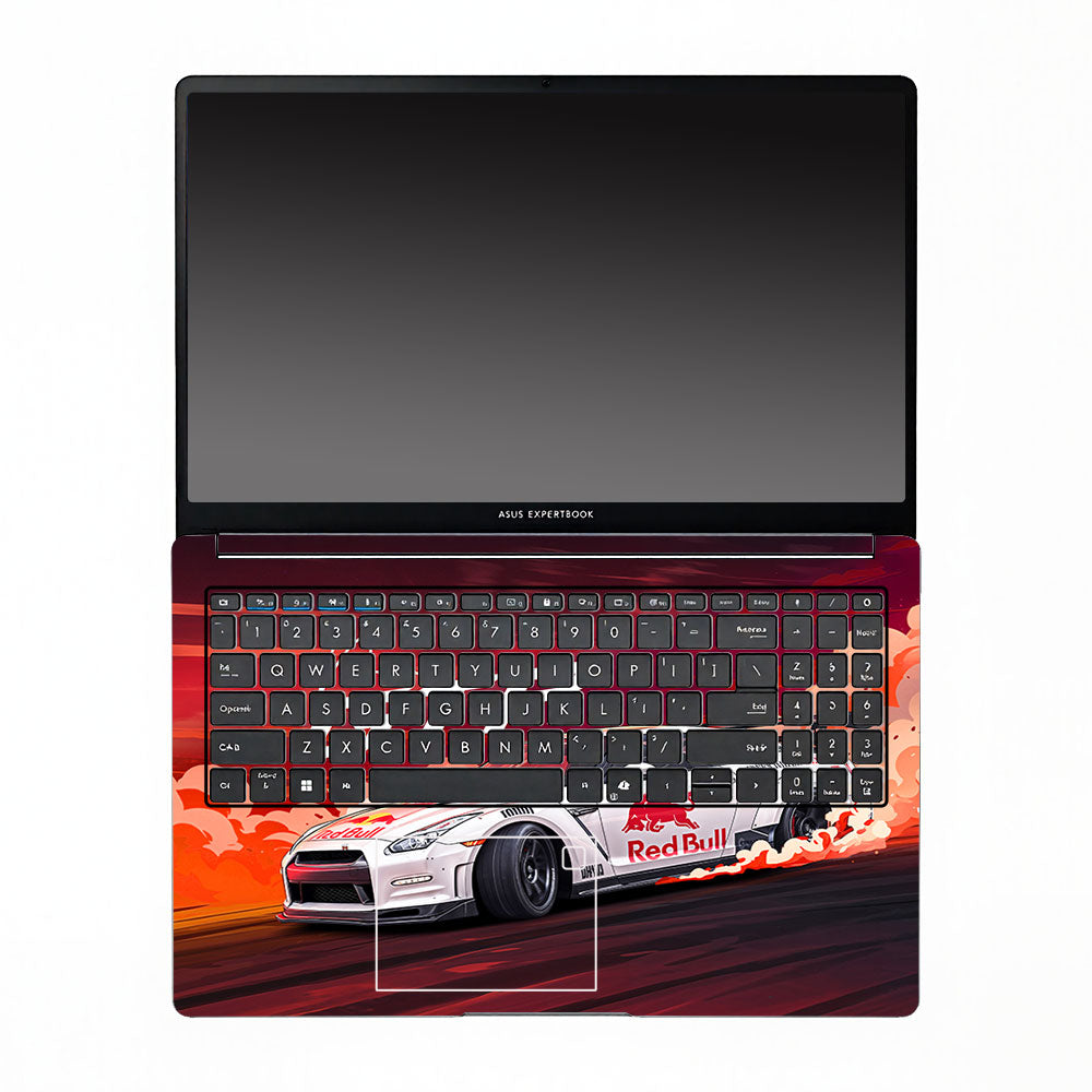 Nissan GTR Red Bull Drift Fury Asus ExpertBook P1503 3D Laptop Skin