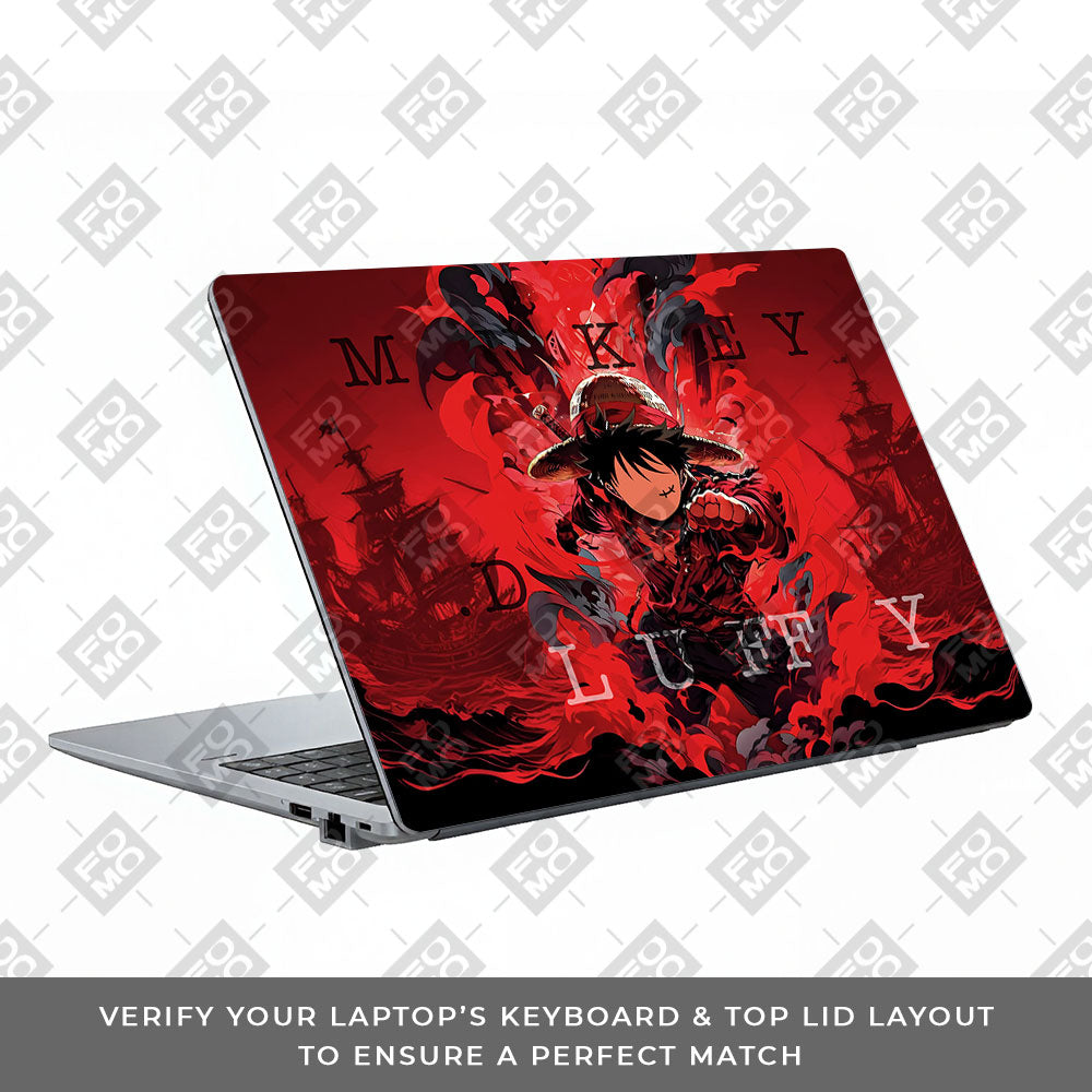 Red King Luffy Asus ExpertBook P1503 3D Laptop Skin