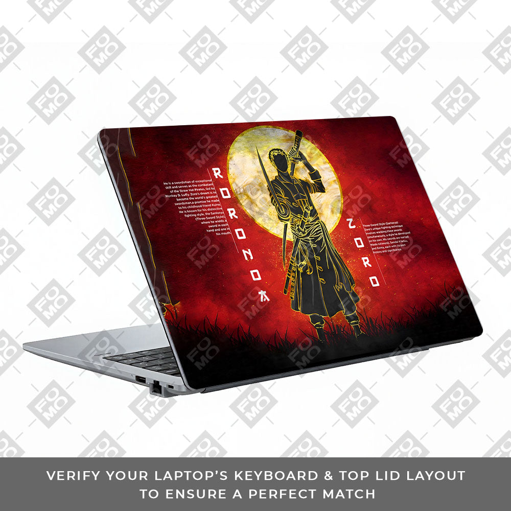 Zoro Under Golden Moon Asus ExpertBook P1503 Laptop Skin