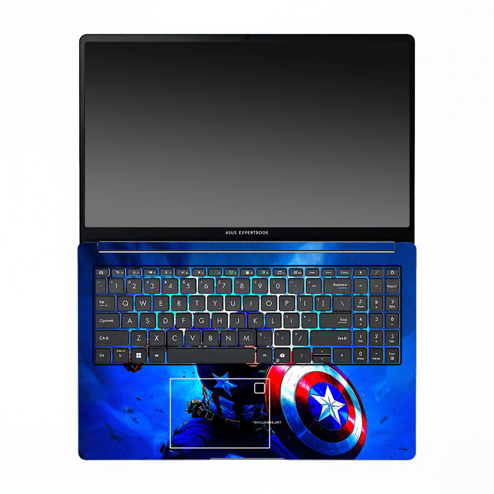 Shield of Justice Captain America Asus ExpertBook P1503 Laptop Skin