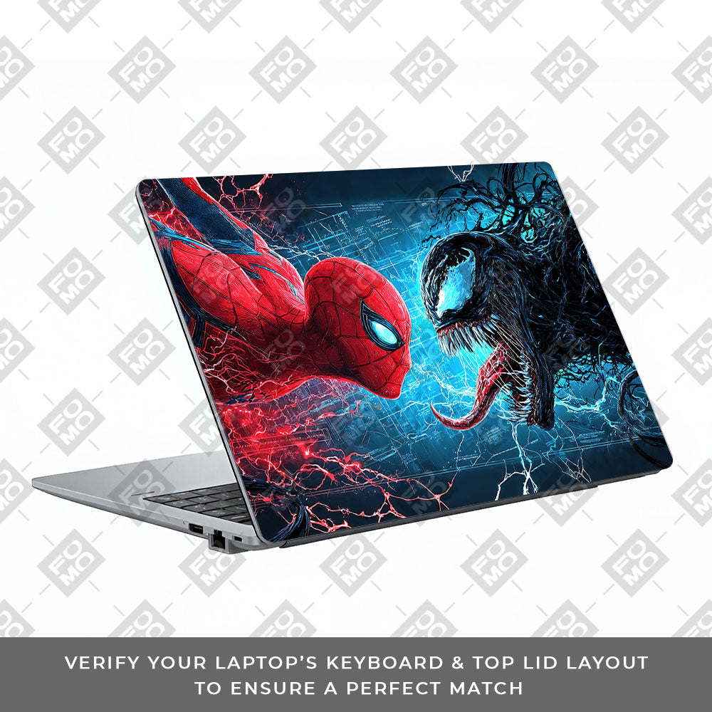 Spiderman vs Venom Showdown Asus ExpertBook P1503 3D Laptop Skin