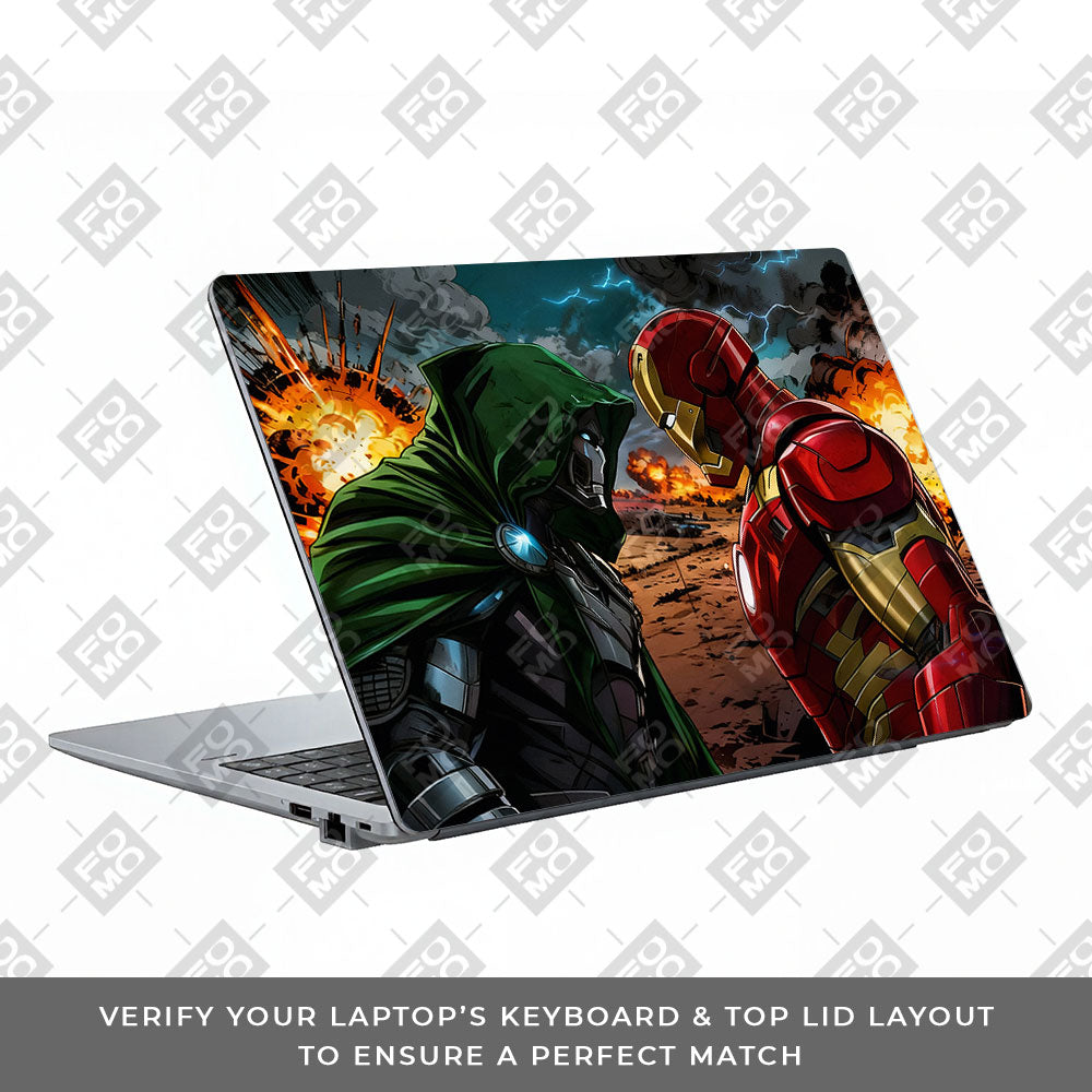 Iron Man vs Doom Asus ExpertBook P1503 3D Laptop Skin