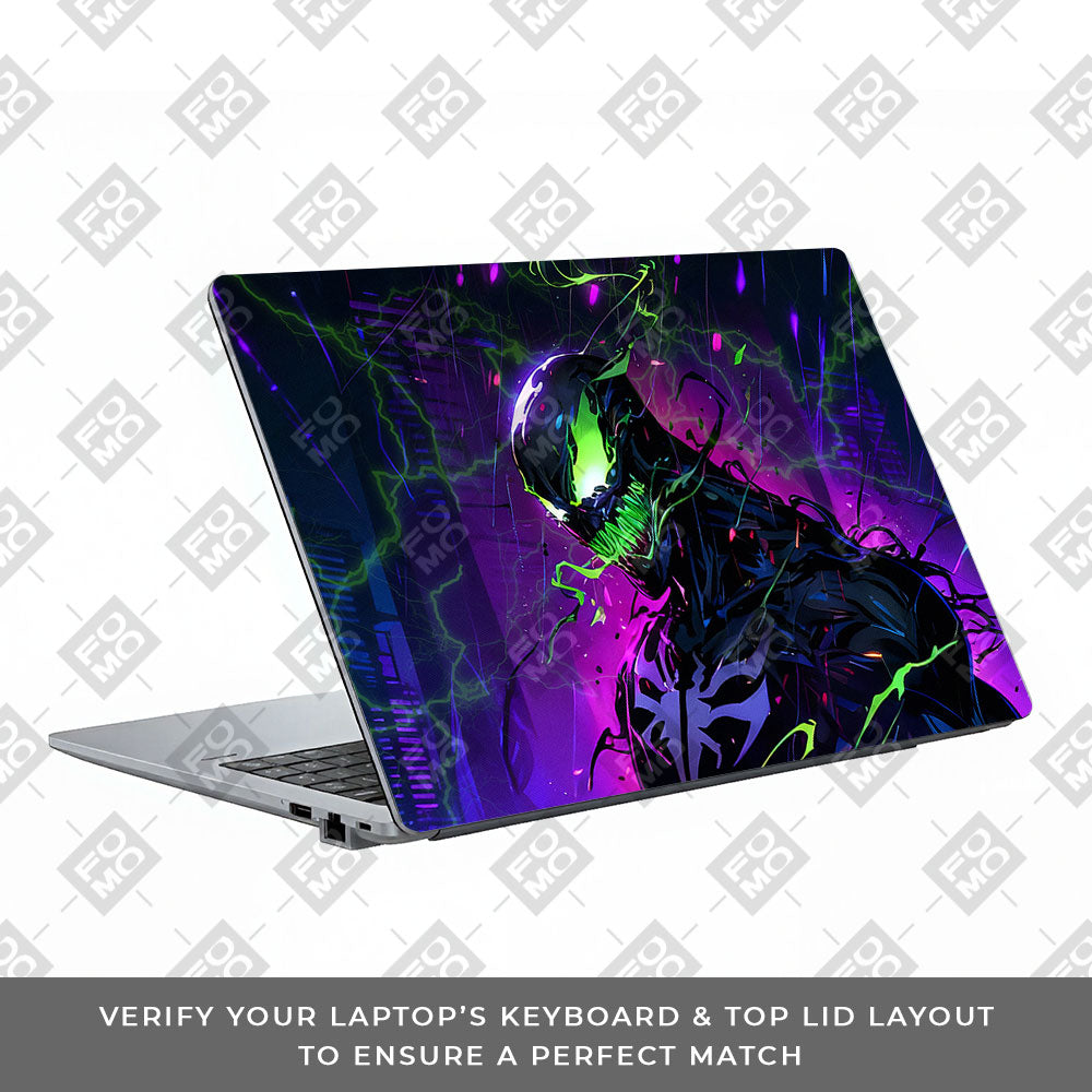 Venom Chaos Surge Asus ExpertBook P1503 3D Laptop Skin