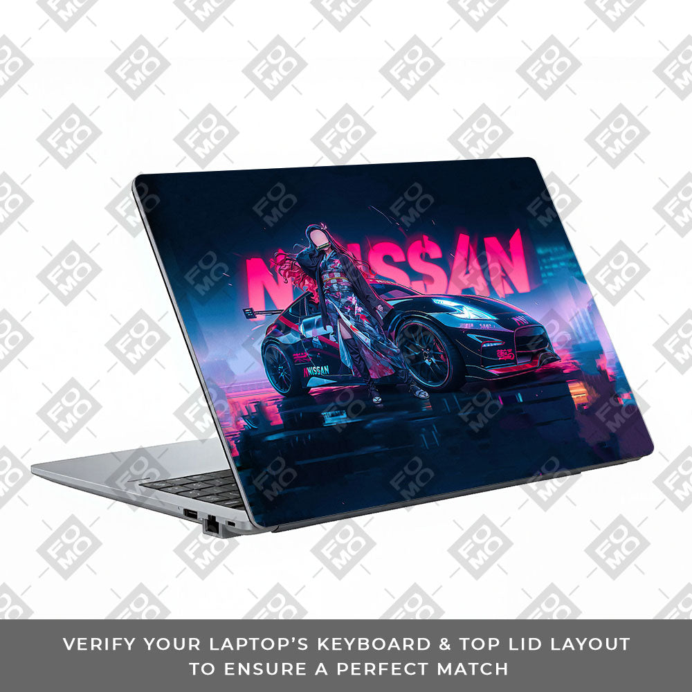 Neon Bloom Nezuko Racer Asus ExpertBook P1503 Laptop Skin