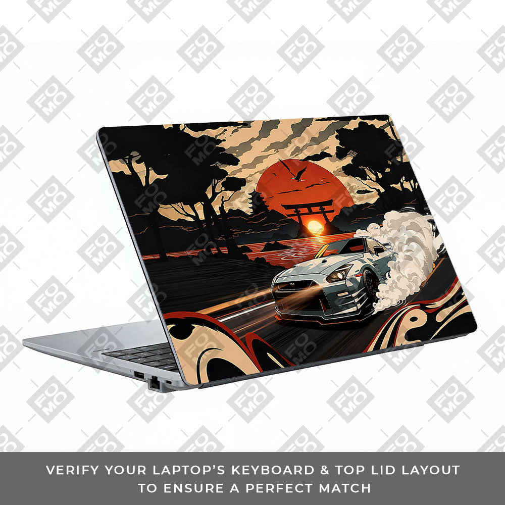 Samurai Rising Sun GTR Asus ExpertBook P1503 Laptop Skin