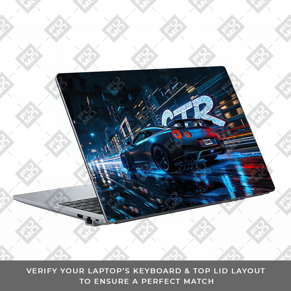 Neon GTR Nights Asus ExpertBook P1503 Laptop Skin