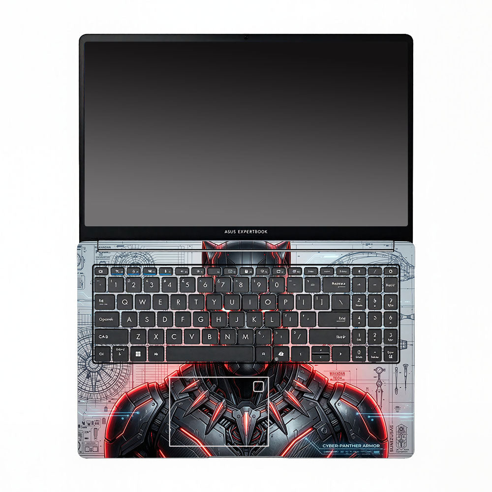 Futuristic Black Panther Asus ExpertBook P1503 3D Laptop Skin