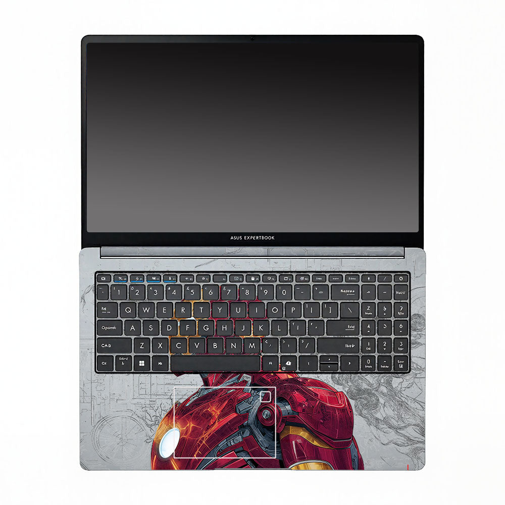 Transparent Futuristic Iron Man Asus ExpertBook P1503 Laptop Skin