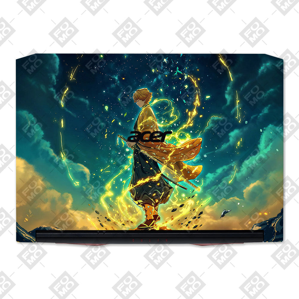 Zenitsu Thunder God Acer Nitro 5 AN515 45, 55, 57 Laptop Skin