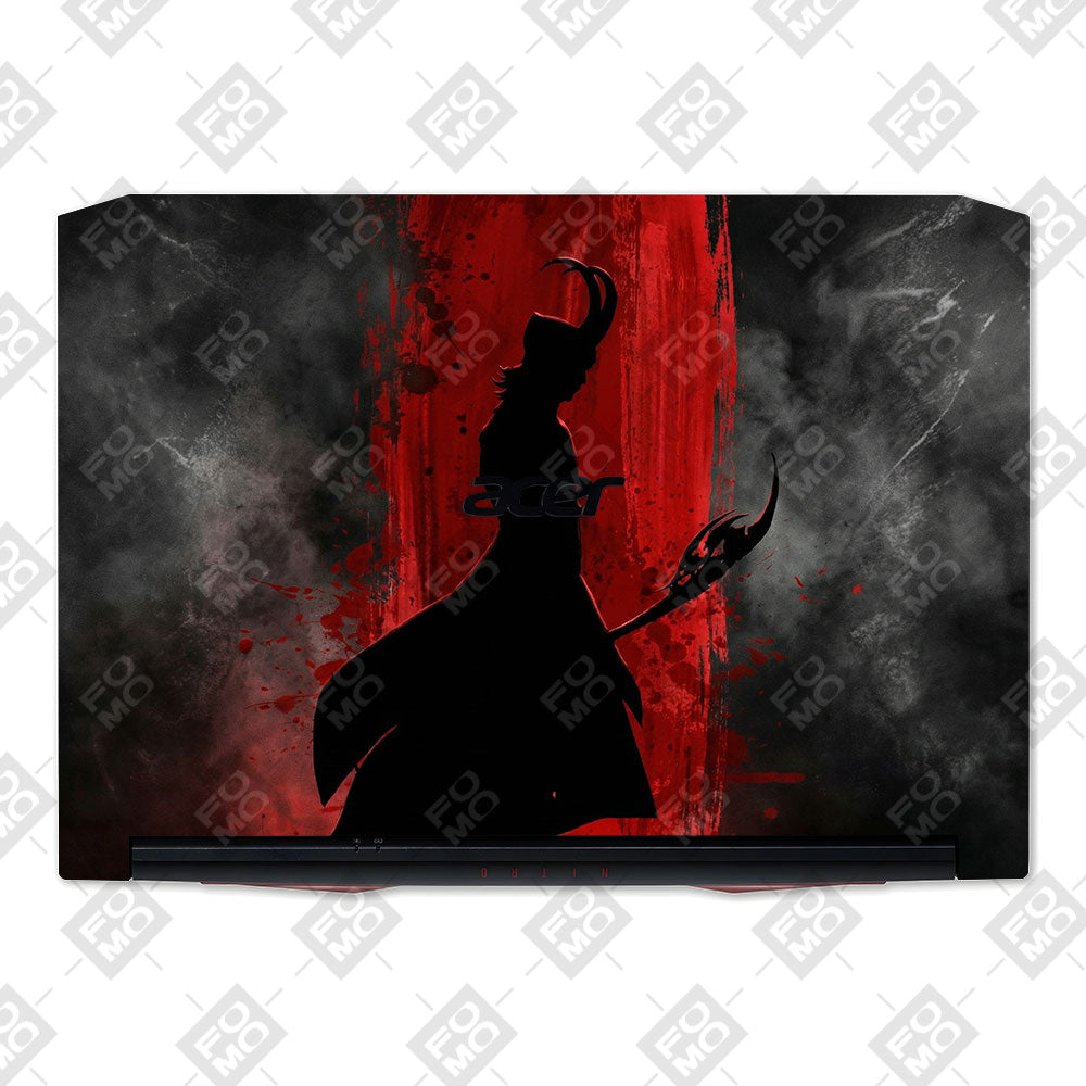 Loki Silhouette Red Strike Acer Nitro 5 AN515 45, 55, 57 Laptop Skin