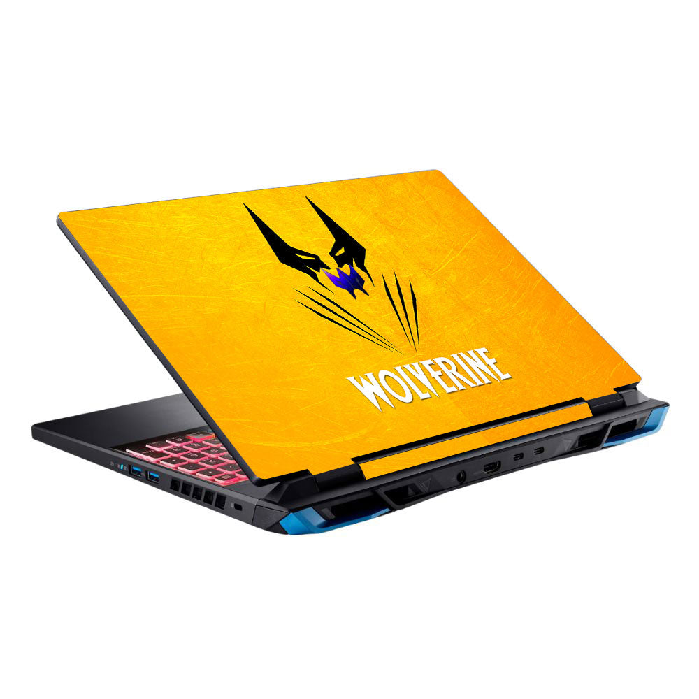Wolverine with Yellow Background Acer Predator Helios Neo 16 N22Q22 Laptop Skin