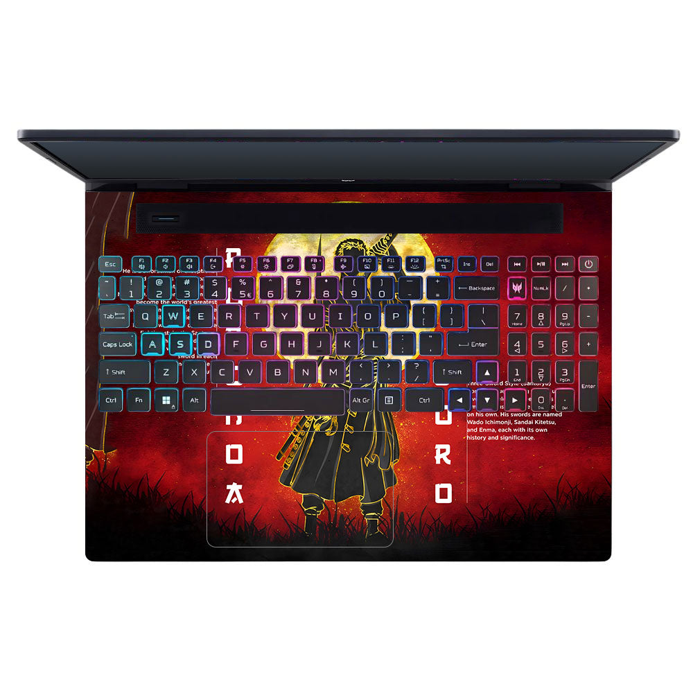 Zoro Under Golden Moon Acer Predator Helios Neo 16 N22Q22 Laptop Skin