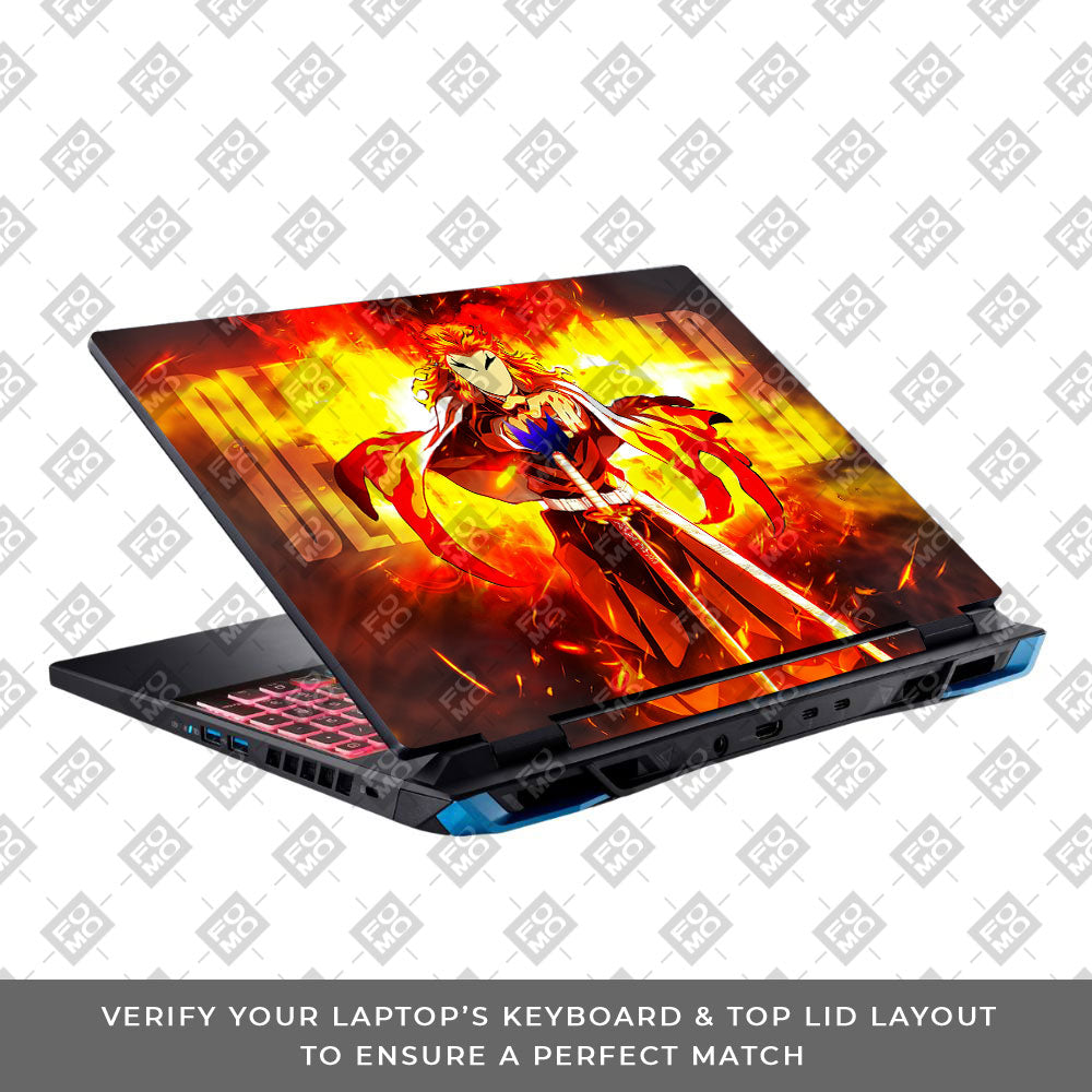 Flame Hashira Rengoku Acer Predator Helios Neo 16 N22Q22 Laptop Skin