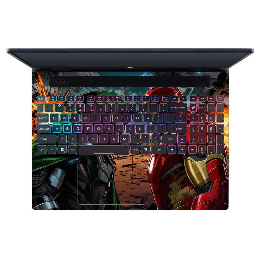 Iron Man vs Doom Acer Predator Helios Neo 16 N22Q22B 3D Laptop Skin
