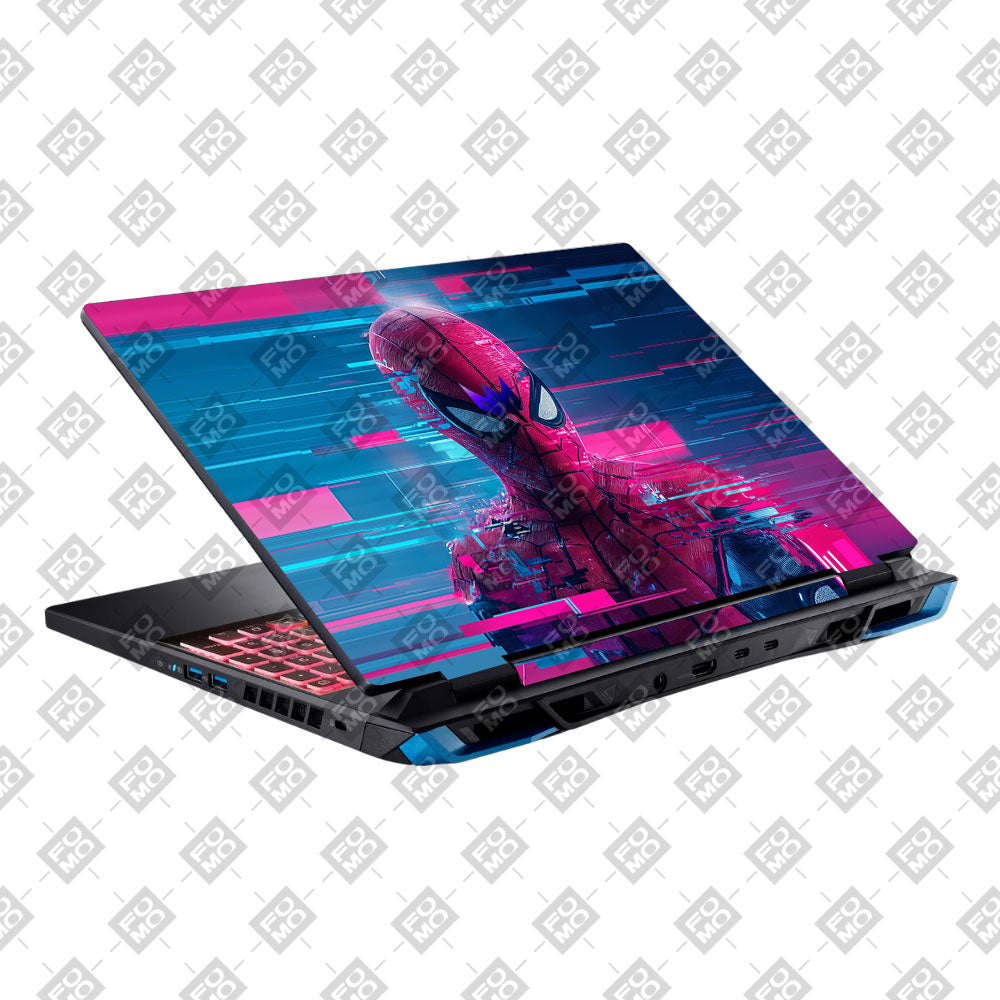 Glitch Spider Neon Web Acer Predator Helios Neo 16 N22Q22 Laptop Skin