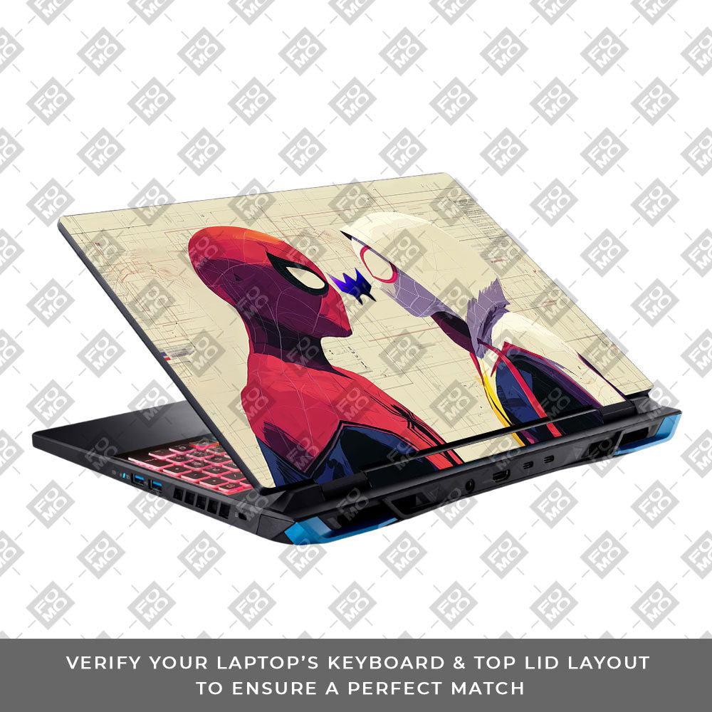 Spider Man X Spider Gwen Acer Predator Helios Neo 16 N22Q22B Laptop Skin